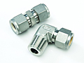 Stainless steel tube fitting union and stainless steel tube fitting male elbow