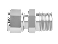 Tube fitting BSPP straight thread connector