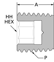 Hollow Hex Plug-2