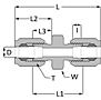 SAE Flareless Large Hex Union