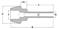 Tube fitting reducing port connector