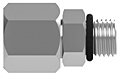 Pipe swivel SAE male connector